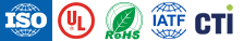 ISO认证/IATF质量管理体系/UL认证/Rohs认证/CQC认证